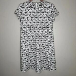 J. McLaughlin Black and White Floral Mini Dress